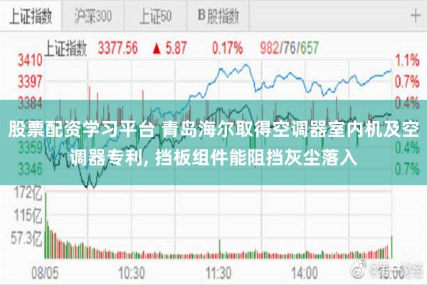 股票配资学习平台 青岛海尔取得空调器室内机及空调器专利, 挡板组件能阻挡灰尘落入