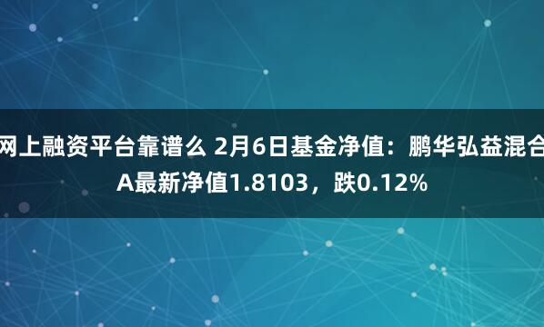 网上融资平台靠谱么 2月6日基金净值：鹏华弘益混合A最新净值1.8103，跌0.12%